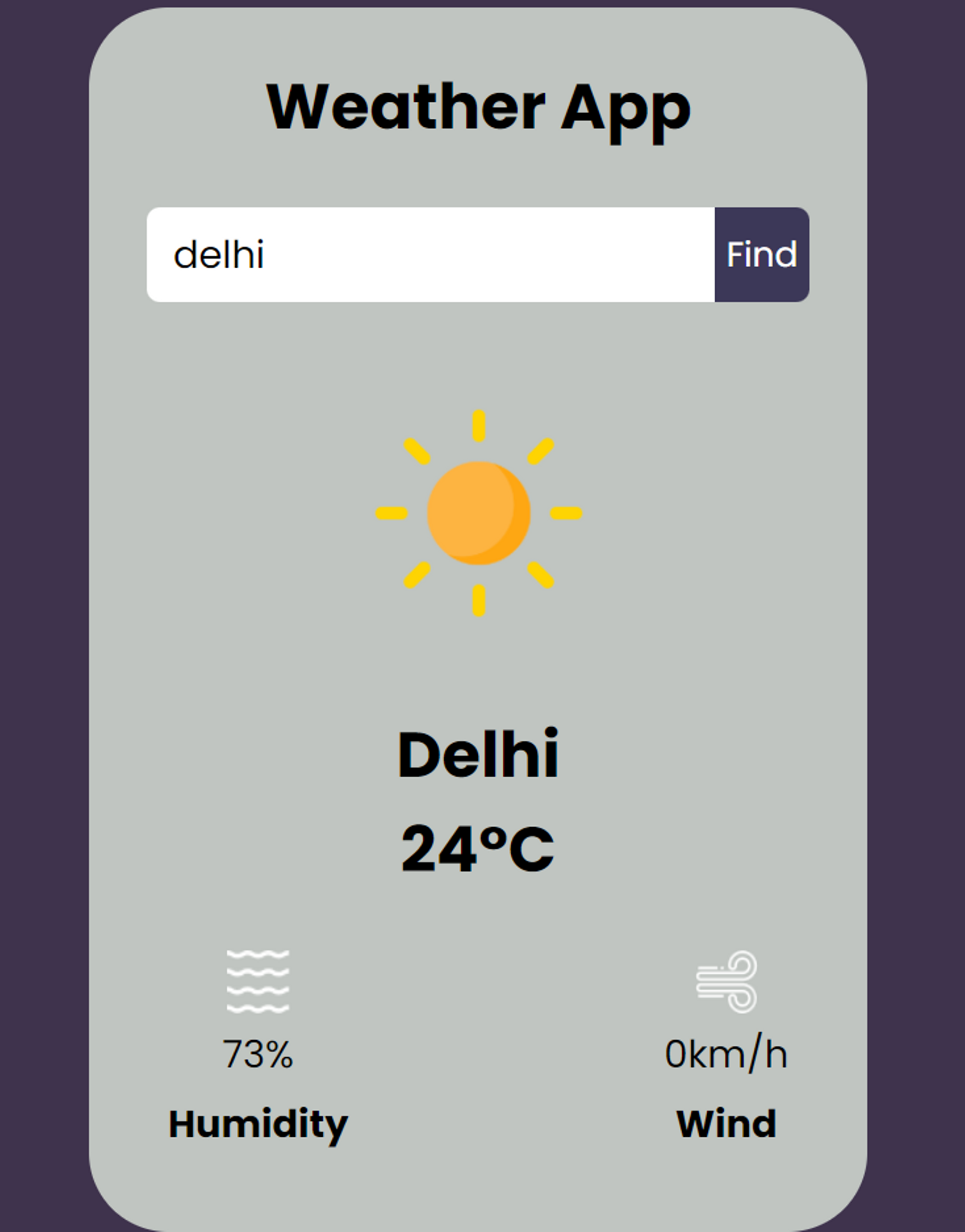 WeatherApp using Api